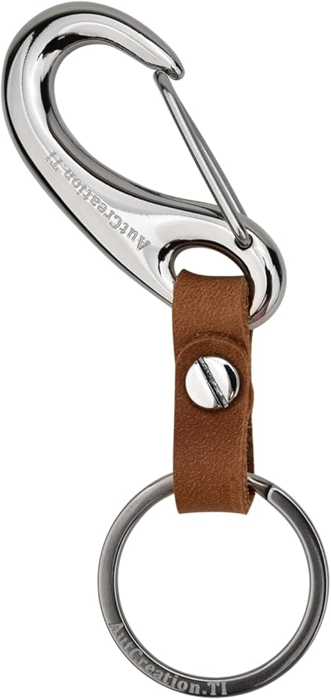 Amazon.co.jp: [AutCreation] チタン カラビナ キーホルダー